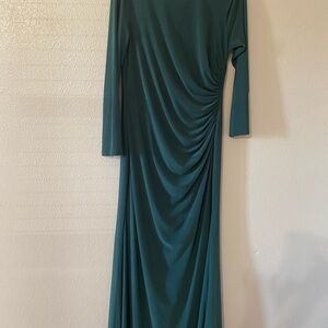 Adrianna Papell Elegant Teal Maxi Dress